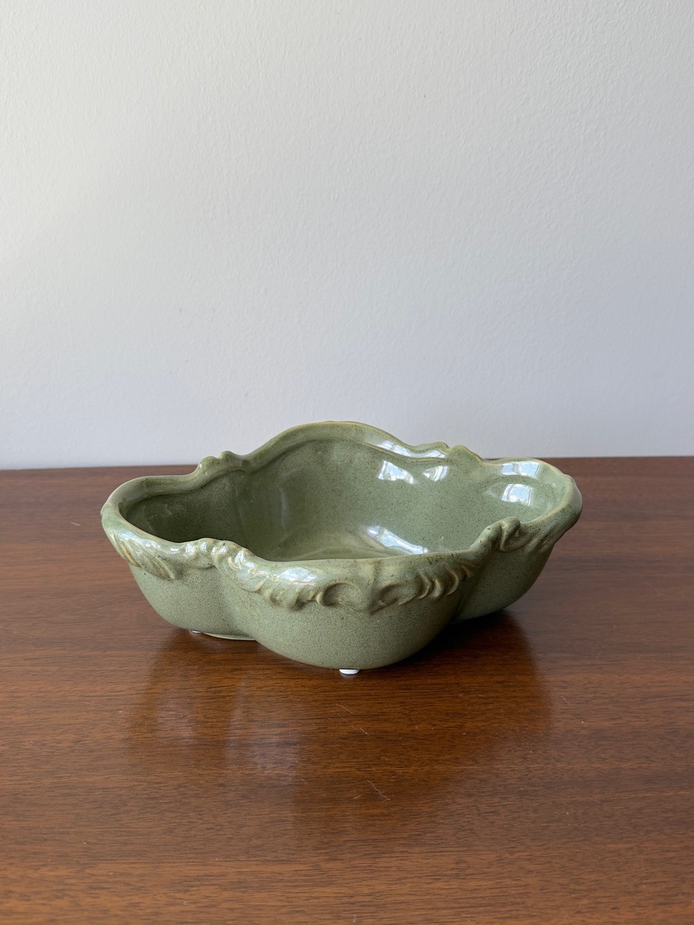 Beautiful ceramic green bowl